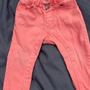Zara boys orange jeans. Size 12/18 months